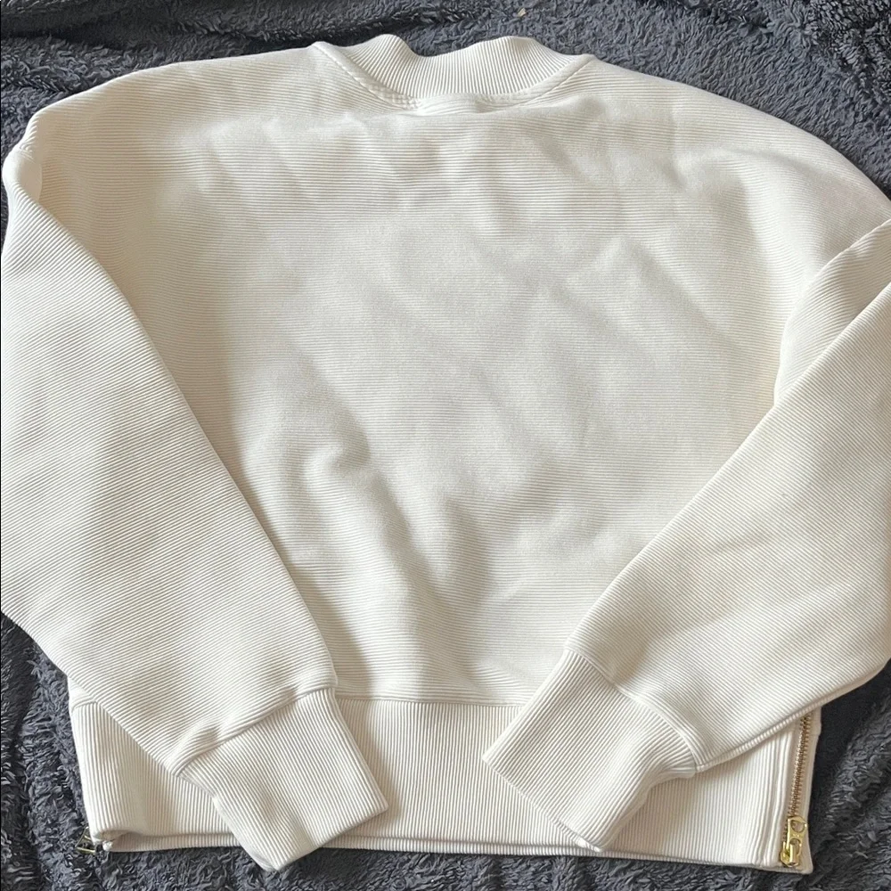 Varley Off-White Ribbed Pullover - Picture 4 of 5